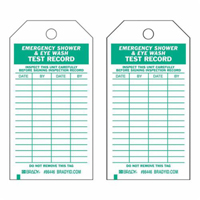 Test Record Tags, Polyester, 4" W x 7" H, English Nia-Chem Ltd.
