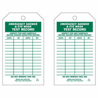 Test Record Inspection Tags, Paper, 4" W x 7" H, English Nia-Chem Ltd.