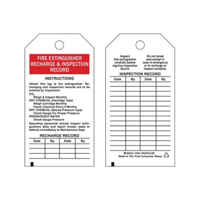 Inspection Record Tags, Polyester, 3" W x 5-3/4" H, English Nia-Chem Ltd.