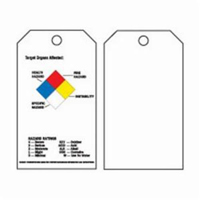 Self-Laminating Right-To-Know Tags, Polyester, 3" W x 5-3/4" H, English SX836 | Nia-Chem Ltd.