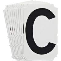 Quick-Align<sup>®</sup> Individual Gothic Number and Letter Labels, C, 4" H, Black SZ991 | Nia-Chem Ltd.