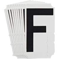 Quick-Align<sup>®</sup> Individual Gothic Number and Letter Labels, F, 4" H, Black SZ994 | Nia-Chem Ltd.