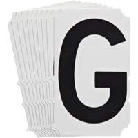 Quick-Align<sup>®</sup> Individual Gothic Number and Letter Labels, G, 4" H, Black SZ995 | Nia-Chem Ltd.