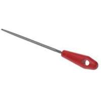 File with Red Handle, 8" L, Round, Bastard Cut Nia-Chem Ltd.