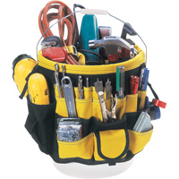 Organisateur pour seau &agrave; outils, 6" lo x 11" la x 12" h, Nylon, Noir/Jaune Nia-Chem Ltd.