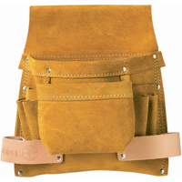 Tool Pouch, Nail & Screw Holder, Leather, 6 Pockets Nia-Chem Ltd.