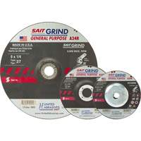 A24R Long Life Grinding Wheel, 9" x 1/4", 7/8" Arbor, Aluminum Oxide, Type 27 Nia-Chem Ltd.