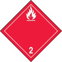 Flammable Gases TDG Shipping Labels, Paper SAX129 | Nia-Chem Ltd.