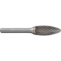 AllSteel Flame Shape Carbide Burr, SH-5, 1/2" Dia., 1/4" Shank, 1-1/4" Depth of Cut Nia-Chem Ltd.