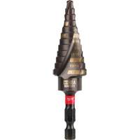 #4 Shockwave Impact Duty Step Drill Bit, 3/16" - 7/8" , 1/16" Increments, Titanium Nia-Chem Ltd.