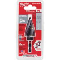 #9 Shockwave Impact Duty Step Drill Bit, 7/8" - 1-1/8" , 1/4" Increments, Titanium Nia-Chem Ltd.