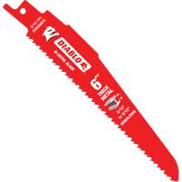 Lame de scie alternative pour la d&eacute;molition et les m&eacute;taux &eacute;pais, Bim&eacute;tal, 8-10 Dents par pouce, 6" lo Nia-Chem Ltd.