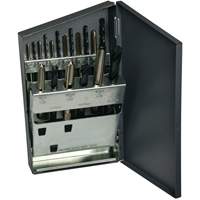 Jeu de forets courts & taraud manuels m&eacute;triques HTGP, 18 morcea Nia-Chem Ltd.