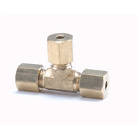 Compression Tees - Tube All Ends, 1/4" x 1/4" x 3/8" Nia-Chem Ltd.
