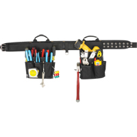 20 Pocket Tool Belt Combo, Polyester, Black Nia-Chem Ltd.