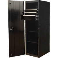 RX Series Side Cabinet, 3 Drawers, 19" W x 25" D x 61" H, Black Nia-Chem Ltd.