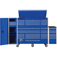 RX Series Side Cabinet, 3 Drawers, 19" W x 25" D x 61" H, Blue Nia-Chem Ltd.