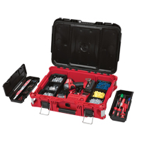 Packout Tool Box, 22" x 16" x 7", Black/Red Nia-Chem Ltd.