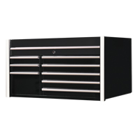 RX Series Tool Chest, 41" W, 8 Drawers, Black Nia-Chem Ltd.