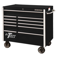 RX Series Rolling Tool Cabinet, 11 Drawers, 41-1/2" W x 25-1/2" D x 40-1/2" H, Black Nia-Chem Ltd.