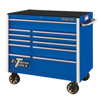RX Series Rolling Tool Cabinet, 11 Drawers, 41-1/2" W x 25-1/2" D x 40-1/2" H, Blue Nia-Chem Ltd.