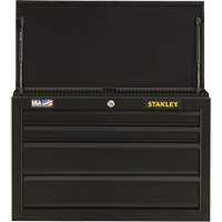 100 Series Tool Chest, 26" W, 4 Drawers, Black Nia-Chem Ltd.