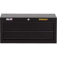 100 Series Middle Tool Chest, 26" W, 2 Drawers, Black Nia-Chem Ltd.