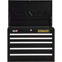 300 Series Tool Chest, 26" W, 5 Drawers, Black Nia-Chem Ltd.