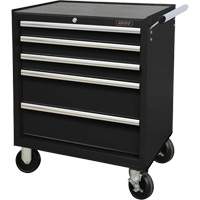Industrial Tool Cart, 5 Drawers, 27" W x 18-3/4" D x 31-1/2" H, Black Nia-Chem Ltd.