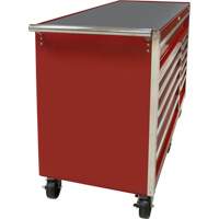 Industrial Tool Cart, 12 Drawers, 56" W x 24-1/2" D x 38-1/8" H, Red Nia-Chem Ltd.