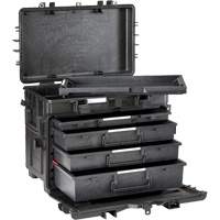 Military Mobile Tool Chest With Drawers, 4 Drawers, 22-4/5" W x 15" D x 18" H, Black TER161 | Nia-Chem Ltd.