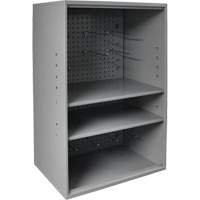 Abrasive Storage Cabinet with Pegboard, Steel, 19-7/8" x 14-1/4" x 32-3/4", Grey TER219 | Nia-Chem Ltd.