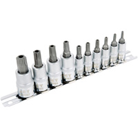 SS1438-10TB 10-Piece 1/4" & 3/8" Drive Tamperproof TORX&reg; Bit Socket Set Nia-Chem Ltd.