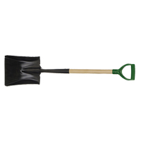Square Point Shovel, Wood, Tempered Steel Blade, D-Grip Handle, 29" Long TFX924 | Nia-Chem Ltd.