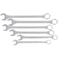 Fully Polished Long Pattern Combination Wrench Set, Combination, 6 Pieces, Imperial Nia-Chem Ltd.