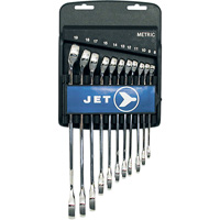 Fully Polished Long Pattern Combination Wrench Set, Combination, 11 Pieces, Metric Nia-Chem Ltd.