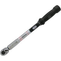 Heavy-Duty Slim Head Torque Wrench, Click, 3/8" Square Drive, 10 - 80 ft-lbs. Nia-Chem Ltd.
