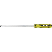 Slot Jumbo Handle Screwdriver, 3/8", 10" L, Plastic Handle Nia-Chem Ltd.