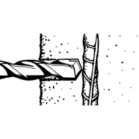 Coupe-barres d'armature rotatifs, 3/8", Tige SDS-Plus, Carbure Nia-Chem Ltd.