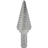 Foret &eacute;tag&eacute; progressif, 1/4" - 3/8", Incr&eacute;ments de 1/8", Acier rapide Nia-Chem Ltd.