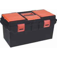 Coffres &agrave; outils en plastique, 22" la x 11" p x 10-1/2" h, Noir Nia-Chem Ltd.