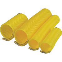 Nylon Coil Air Hose With Fittings, Air, 1/4" ID x 25' L, Nylon, 200 PSI at 23°C Nia-Chem Ltd.