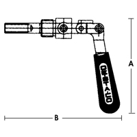 Straight Line Clamps - 601 Series, 5/8" (15.875 mm) Capacity, 100 lbs. Clamping Force Nia-Chem Ltd.