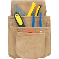 Drywall Tool Pouch, Multiple Tool Holder, Leather, 3 Pockets Nia-Chem Ltd.