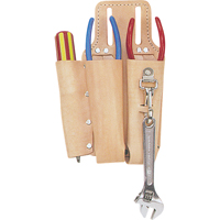 Lineman's Tool Pouch, Multiple Tool Holder, Leather, 3 Pockets Nia-Chem Ltd.