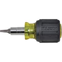 Stubby Multi-Bit Screw Driver With Sq.Recess, 3-1/5" L, Cushion Grip Handle Nia-Chem Ltd.