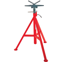 V Head High Pipe Stand #VJ-99, 71-132 cm Height Adjustment, 12" Max. Pipe Capacity, 2500 lbs. Max. Weight Capacity Nia-Chem Ltd.
