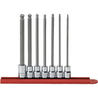 Jeu de douilles SAE &agrave; embout sph&eacute;rique long, Hexagonale, Prise 3/8", 7 mr Nia-Chem Ltd.