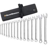 12-Point Long Pattern Wrench Set with Tool Roll, Combination, 15 Pieces, Imperial Nia-Chem Ltd.