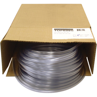 Tubing, Air/Water, 0.375" OD x 100' L, PVC, Clear, 55 PSI @ 20°C Nia-Chem Ltd.